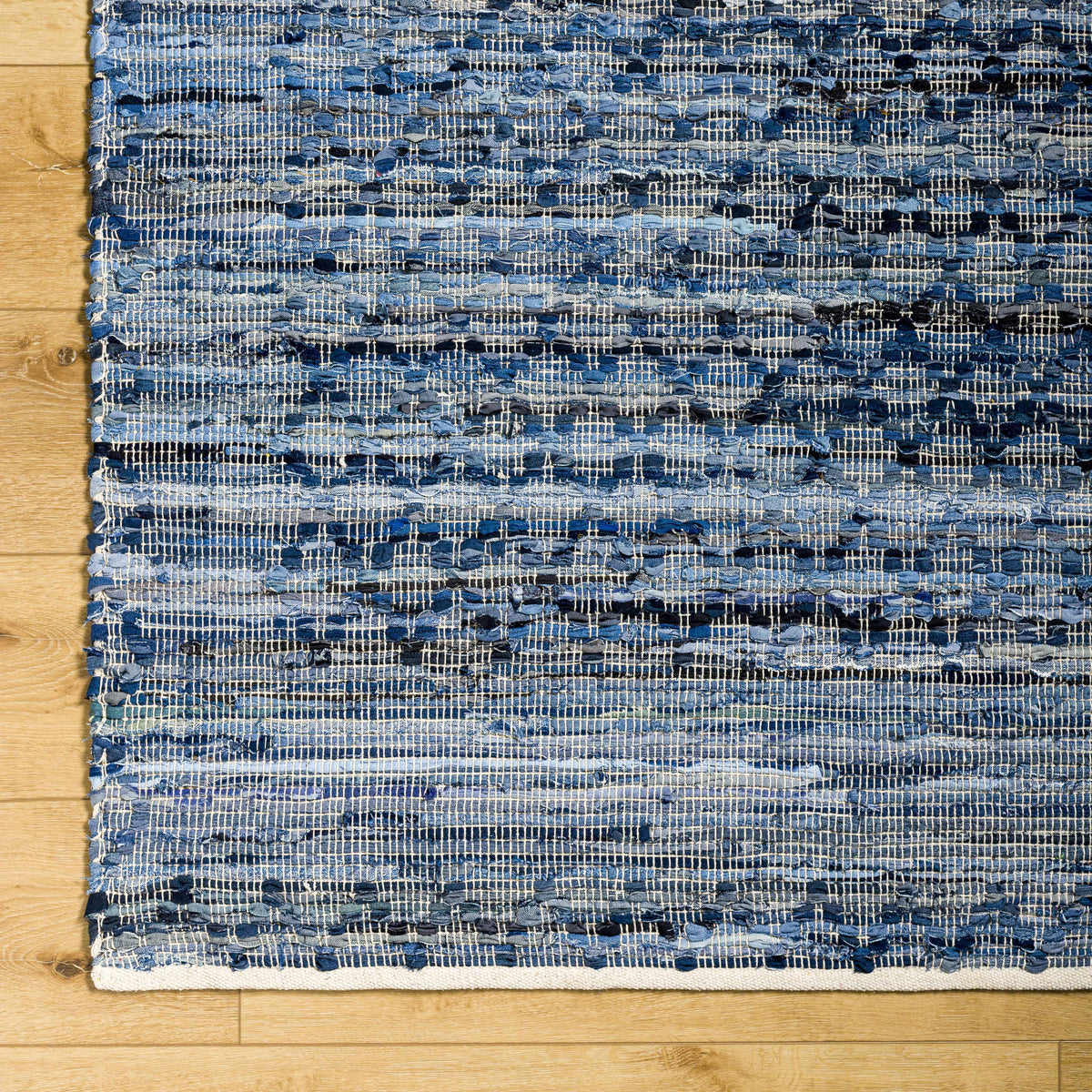 Hauteloom Goro SJEBGOROAA1 Silver Gray Woven/Flatwoven RecycledFabric Rug