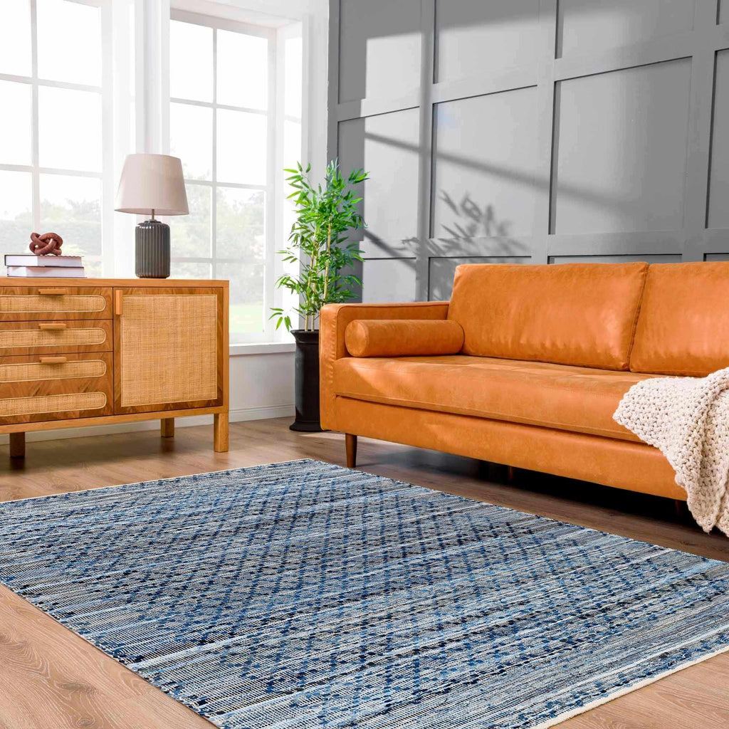 Hauteloom Goro SJEBGOROAA1 Silver Gray Woven/Flatwoven RecycledFabric Rug