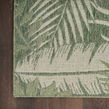 nourison garden oasis goa02 green ivory rug