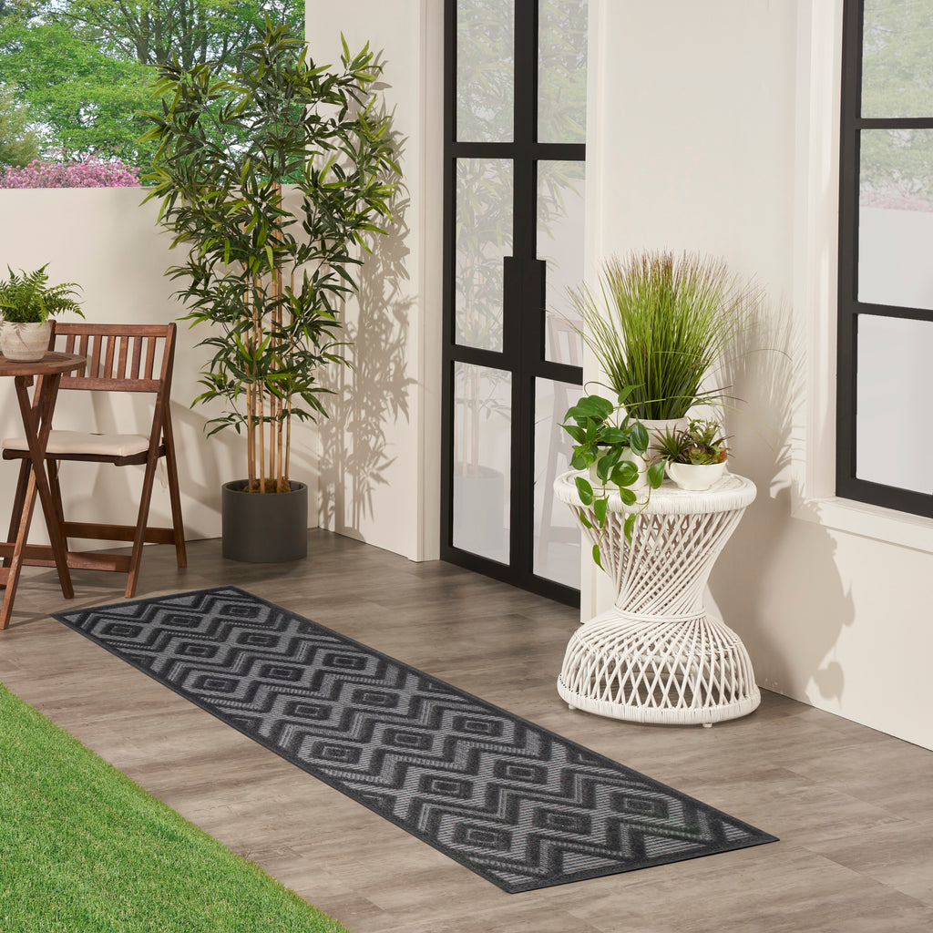 nourison versatile nrv01 charcoal black rug