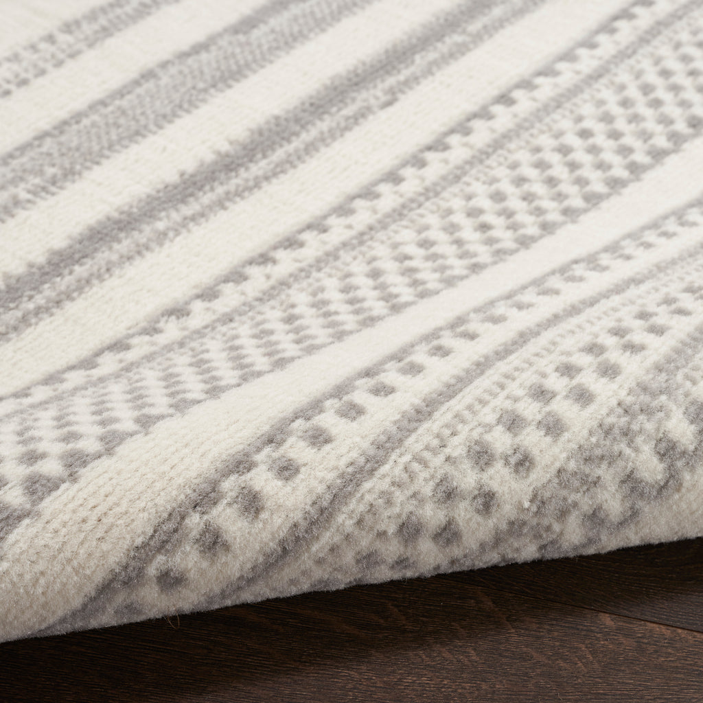 nourison grafix grf41 ivory grey rug