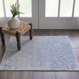 nourison silk shadows sha18 grey blue rug