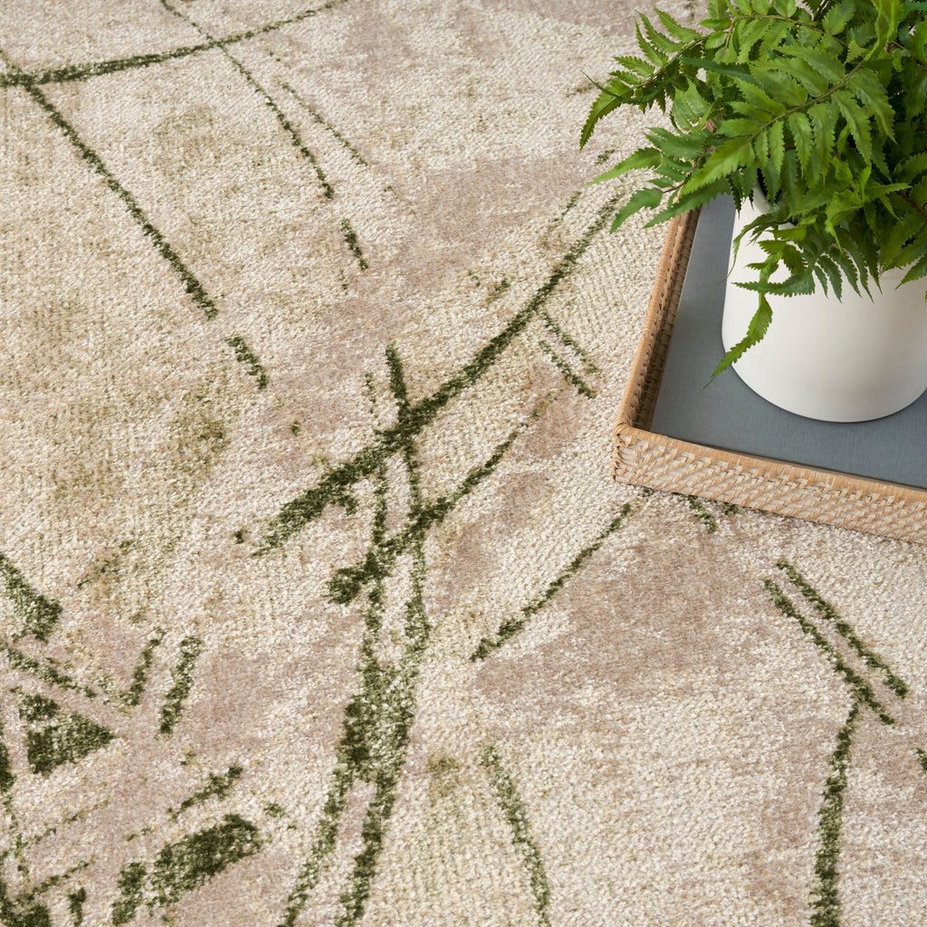 nourison astra machine washable asw14 beige green rug