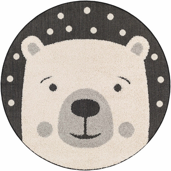 Hauteloom Aleda SKACALEDAA1 Black Machine Made Polypropylene Rug