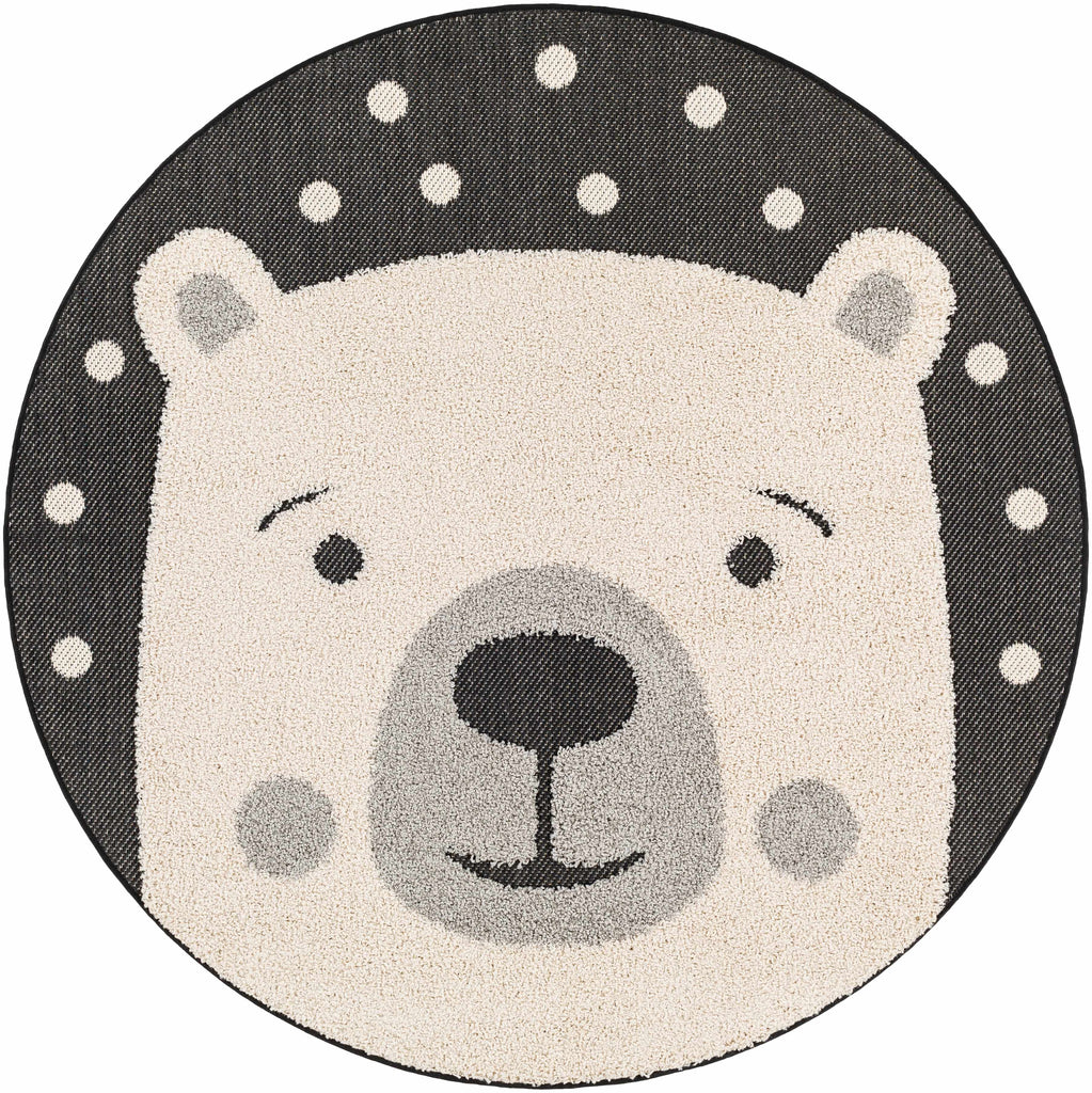 Hauteloom Aleda SKACALEDAA1 Black Machine Made Polypropylene Rug