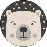 Hauteloom Aleda SKACALEDAA1 Black Machine Made Polypropylene Rug