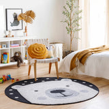 Hauteloom Aleda SKACALEDAA1 Black Machine Made Polypropylene Rug