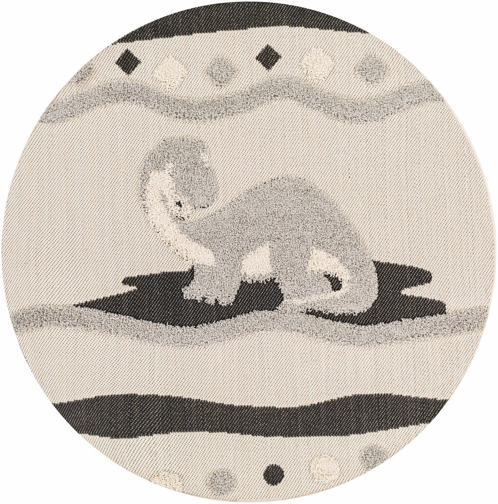 Hauteloom Arisa SKACARISAA1 Charcoal Machine Made Polypropylene Rug