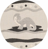Hauteloom Arisa SKACARISAA1 Charcoal Machine Made Polypropylene Rug