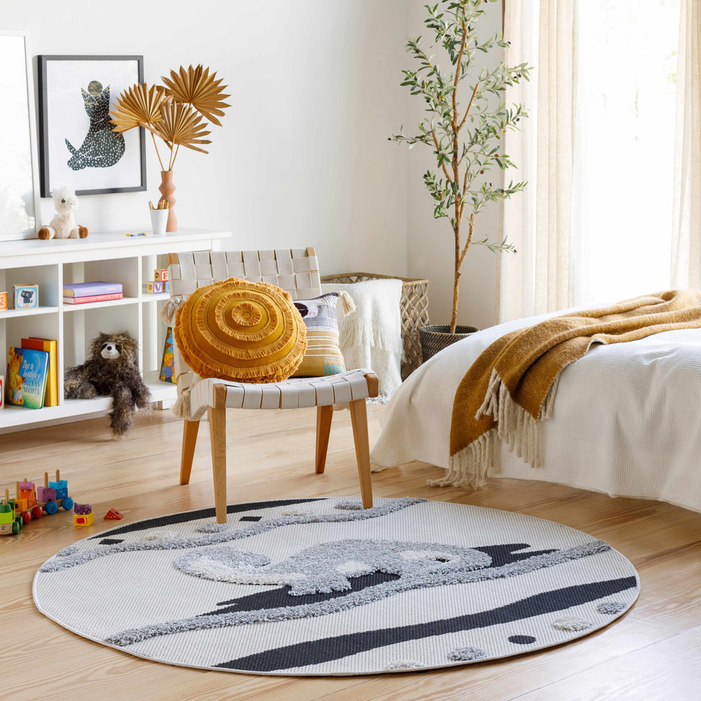 Hauteloom Arisa SKACARISAA1 Charcoal Machine Made Polypropylene Rug