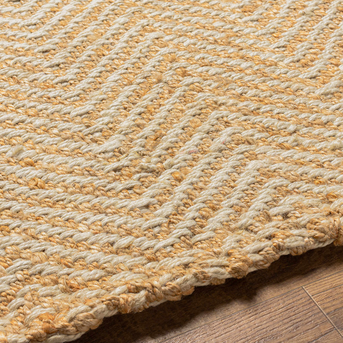 Hauteloom Aren SKEAARENJA1 Tan Woven/Flatwoven Jute Rug