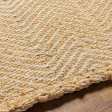 Hauteloom Aren SKEAARENJA1 Tan Woven/Flatwoven Jute Rug