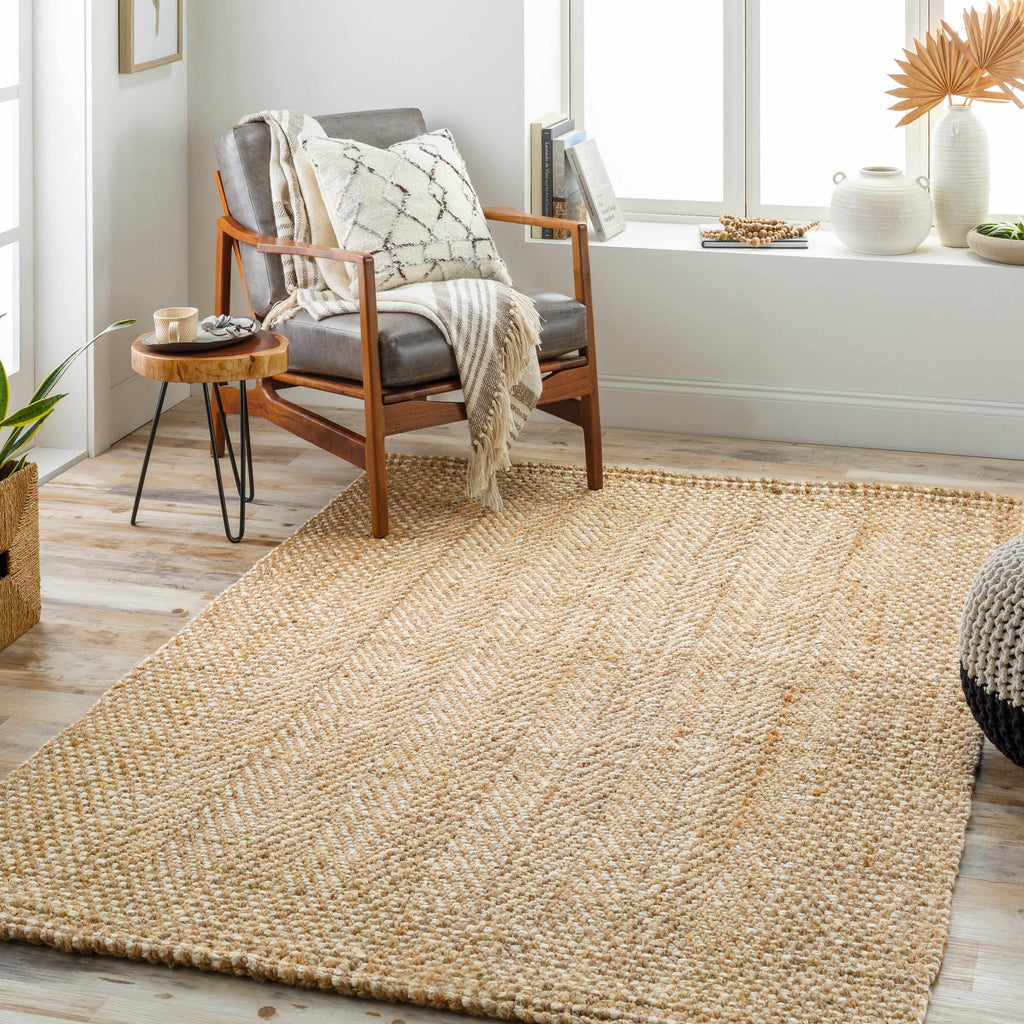 Hauteloom Dinah SKEADINAAA1 Tan Woven/Flatwoven Jute Rug