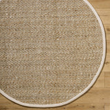 Hauteloom Dinah SKEADINAAA1 Tan Woven/Flatwoven Jute Rug
