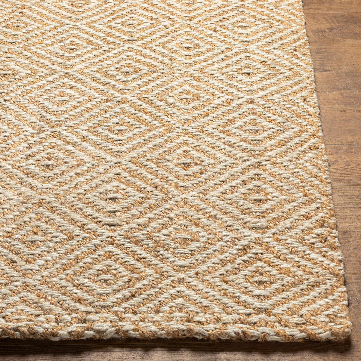 Hauteloom Eriko SKEAERIKOA1 Tan Woven/Flatwoven Jute Rug