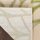 nourison aloha alh05 ivory green rug