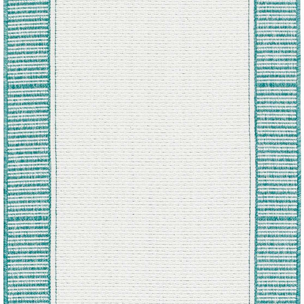 Hauteloom Skipton SKI Teal Machine Made Olefin Rug