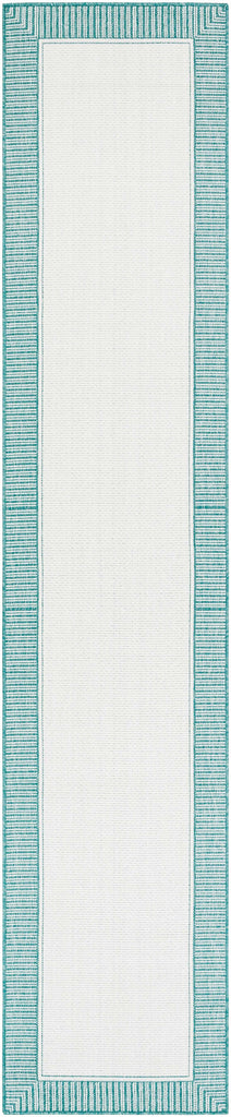 Hauteloom Skipton SKI Teal Machine Made Olefin Rug