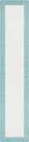 Hauteloom Skipton SKI Teal Machine Made Olefin Rug