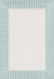 Hauteloom Skipton SKI Teal Machine Made Olefin Rug