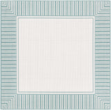 Hauteloom Skipton SKI Teal Machine Made Olefin Rug
