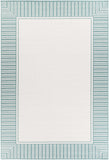 Hauteloom Skipton SKI Teal Machine Made Olefin Rug