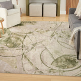 nourison astra machine washable asw14 beige green rug