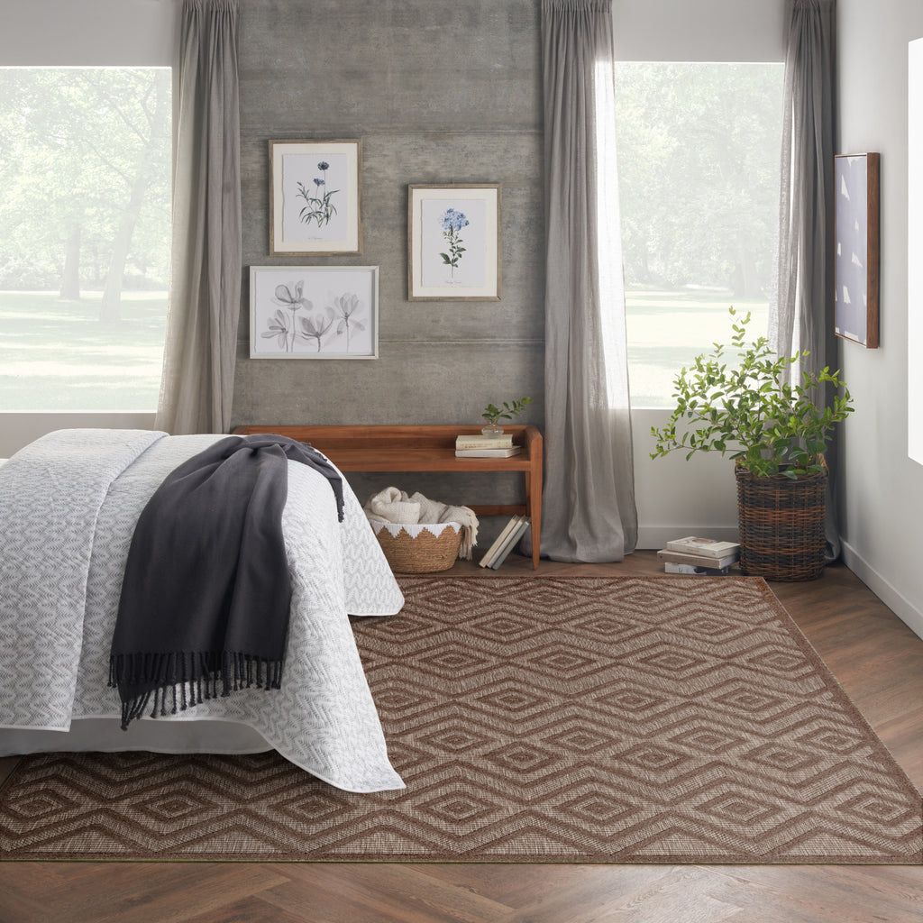 nourison versatile nrv01 brown rug