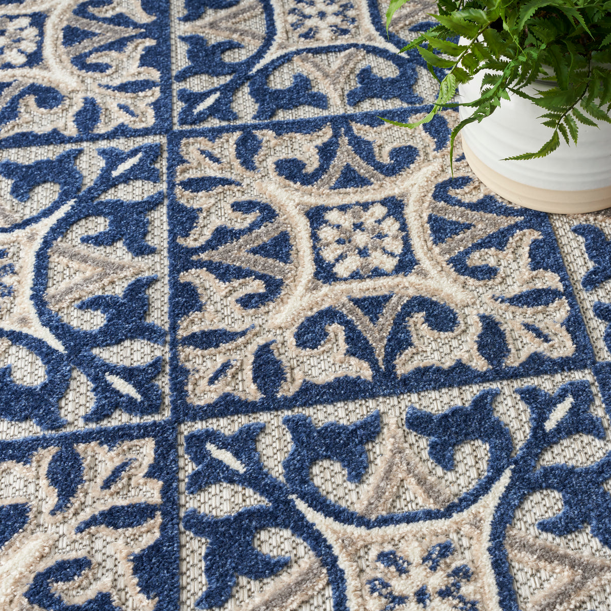 nourison aloha alh34 blue rug
