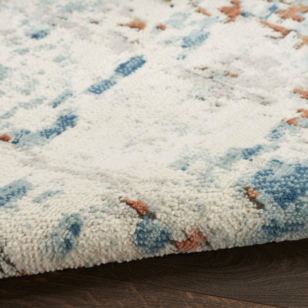 nourison quarry qua01 beige blue rust rug