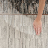 nourison desire dsr02 grey black rug