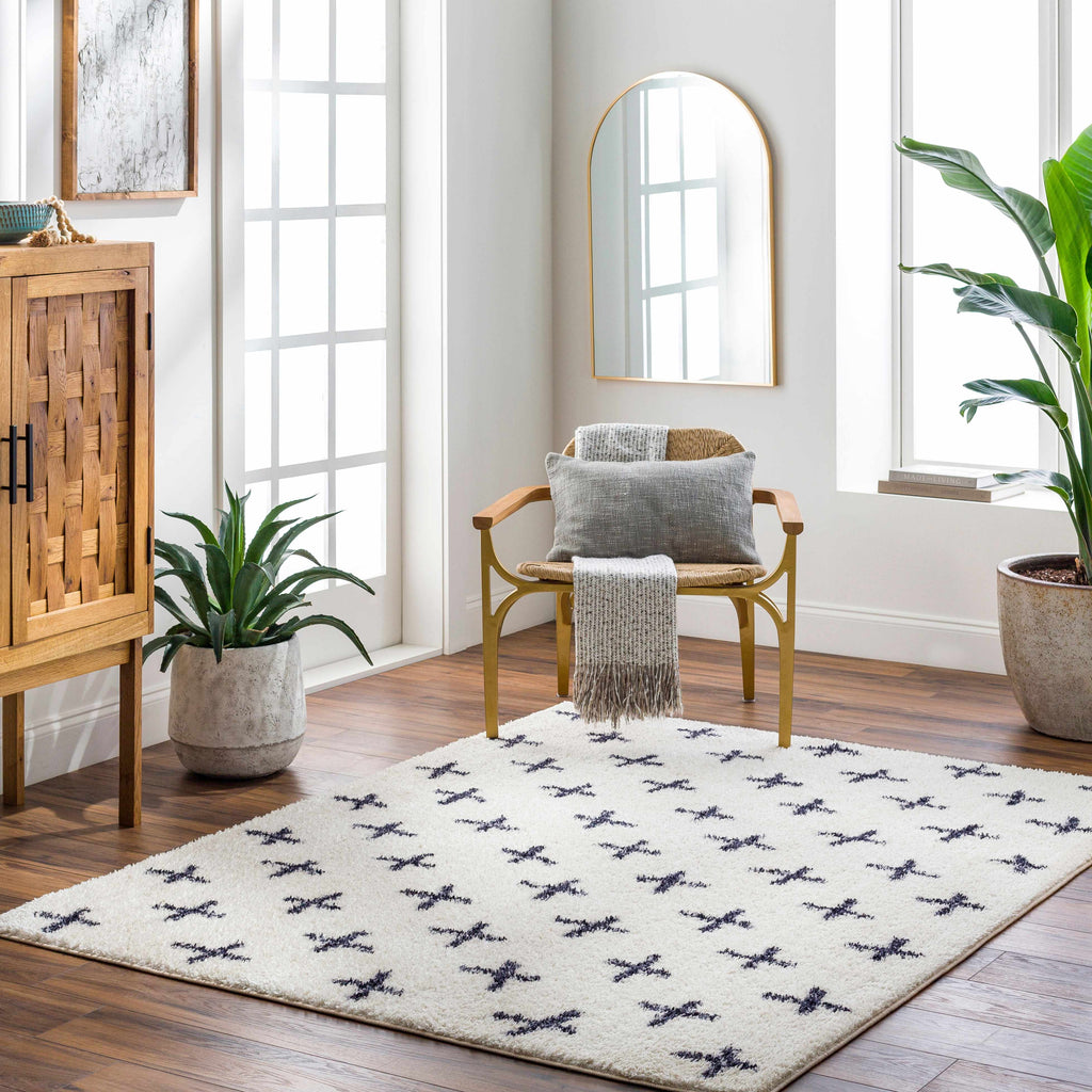 Hauteloom Bede SLKABEDE8A1 Beige Machine Made Polyester Rug