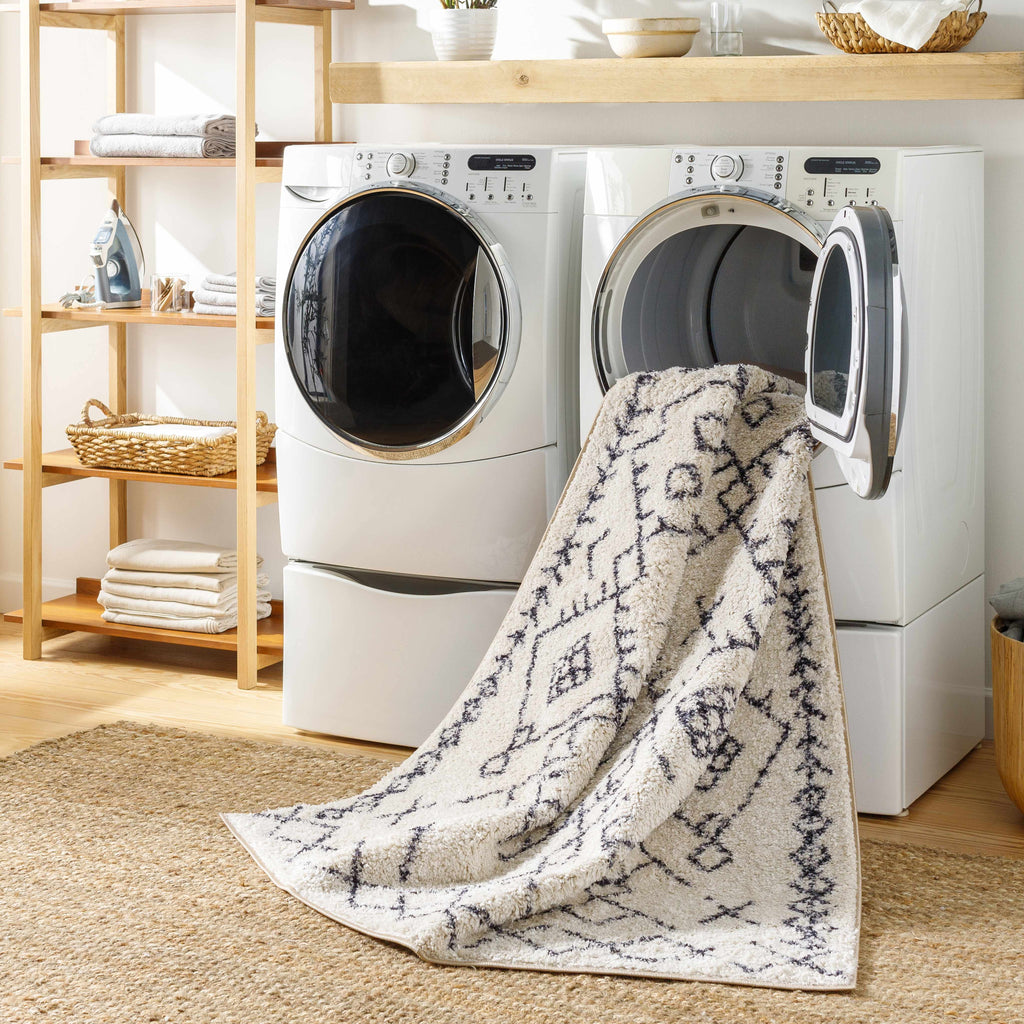 Hauteloom Elyes SLKAELYESA2 Beige Machine Made Polyester Rug