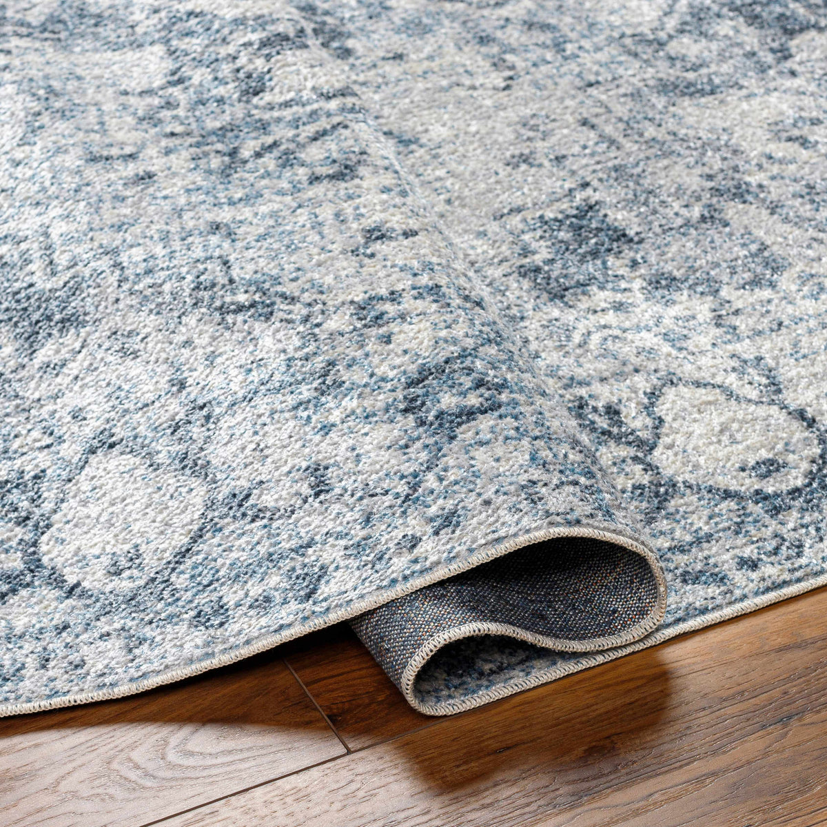 Hauteloom Ankti SLLIANKTIA1 Blue Machine Made Polyester Rug