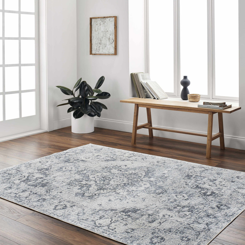 Hauteloom Ankti SLLIANKTIA1 Blue Machine Made Polyester Rug