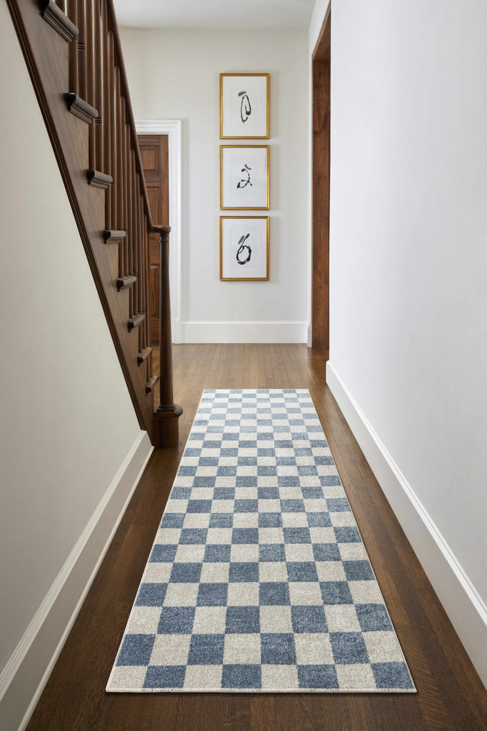 Hauteloom Brone SLLIBRONEA1 Blue Machine Made Polyester Rug