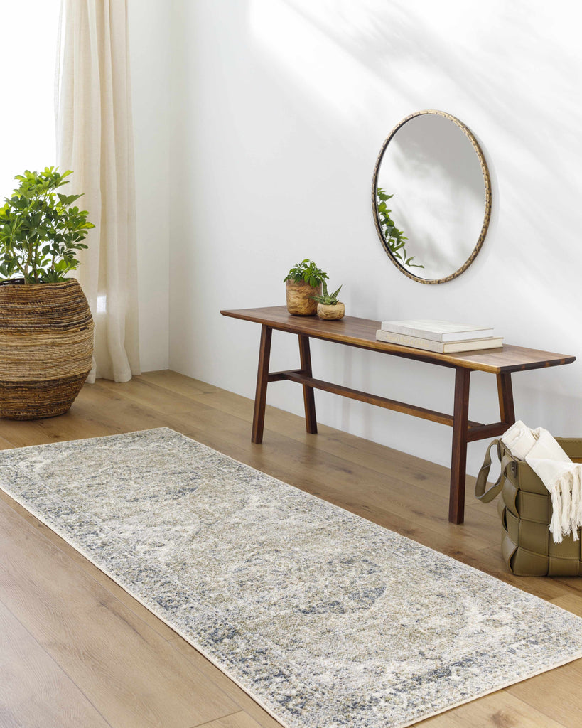 Hauteloom Rudo SLLIRUDOAA3 Gray Machine Made Polyester Rug