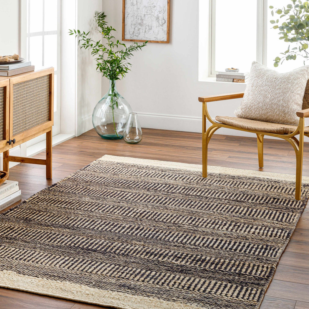 Hauteloom Elle SLMBELLEFA1 Tan Woven/Flatwoven Jute Rug