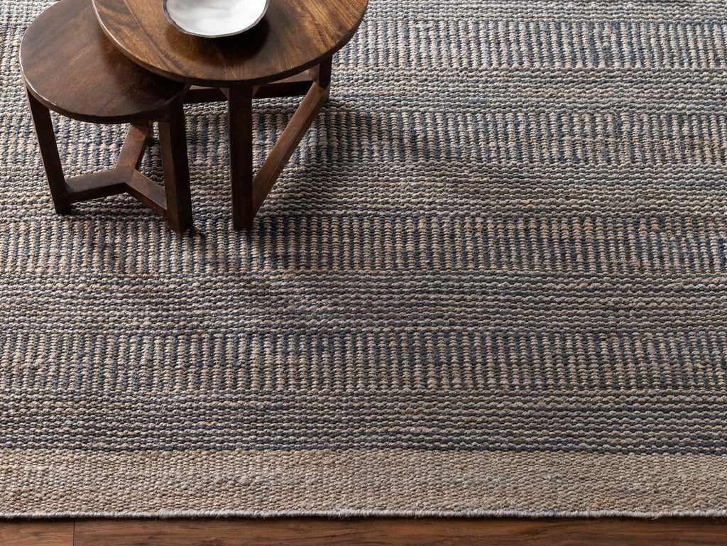 Hauteloom Elle SLMBELLEFA2 Navy Woven/Flatwoven Jute Rug