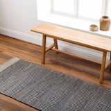 Hauteloom Elle SLMBELLEFA2 Navy Woven/Flatwoven Jute Rug