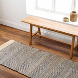 Hauteloom Elle SLMBELLEFA3 Denim Woven/Flatwoven Jute Rug