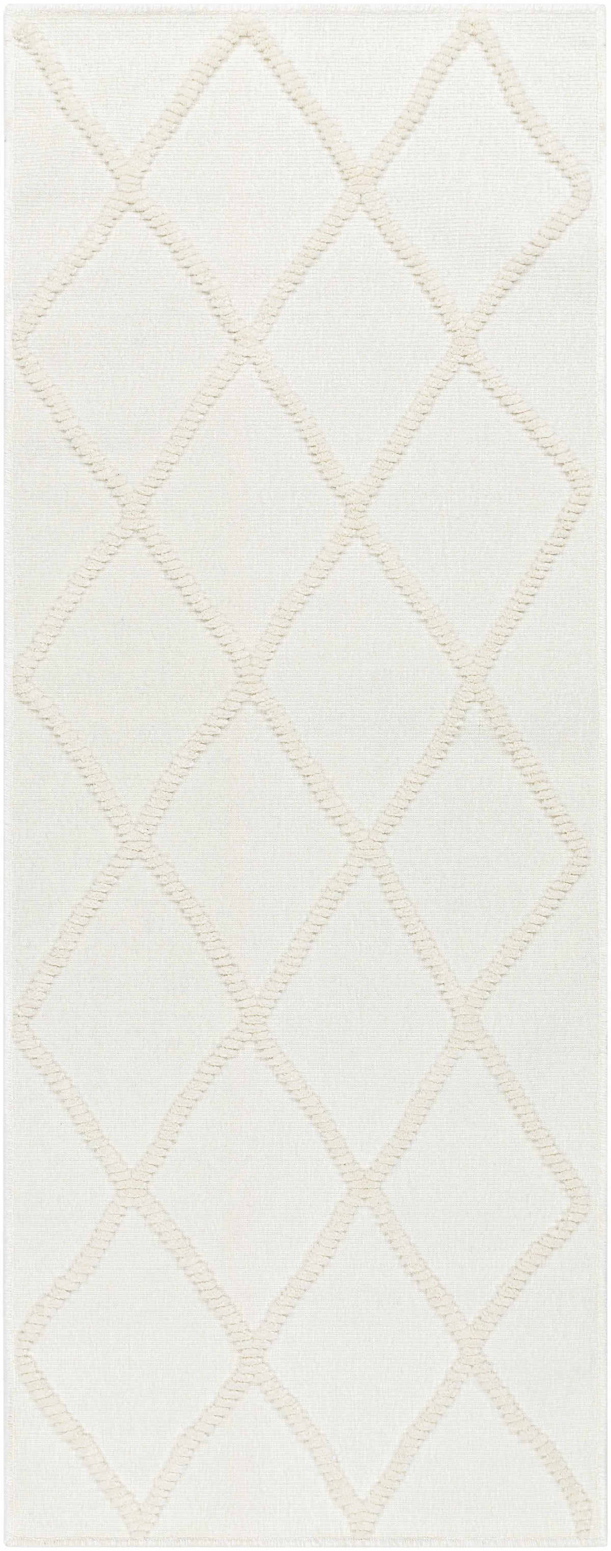Hauteloom Amani SLYBAMANIA1 White Machine Made Polypropylene Rug