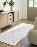 Hauteloom Amani SLYBAMANIA1 White Machine Made Polypropylene Rug