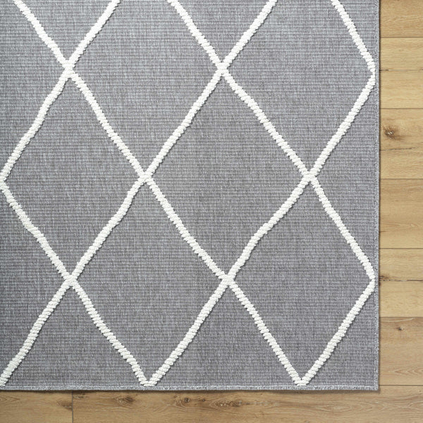 Hauteloom Amani SLYBAMANIA2 Gray Machine Made Polypropylene Rug