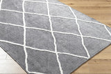 Hauteloom Amani SLYBAMANIA2 Gray Machine Made Polypropylene Rug