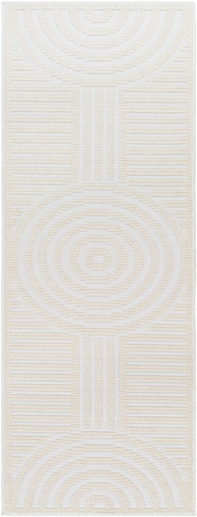 Hauteloom Deron SLYBDERONA1 White Machine Made Polypropylene Rug