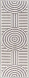 Hauteloom Deron SLYBDERONA3 Gray Machine Made Polypropylene Rug