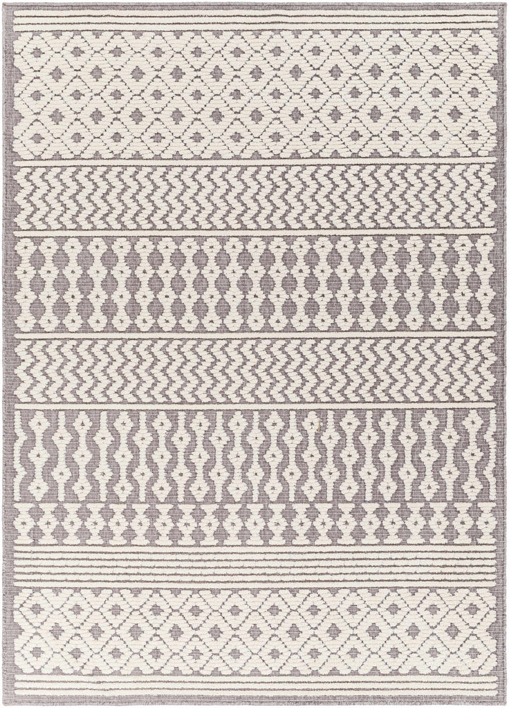 Hauteloom Drago SLYBDRAGOA3 Gray Machine Made Polypropylene Rug