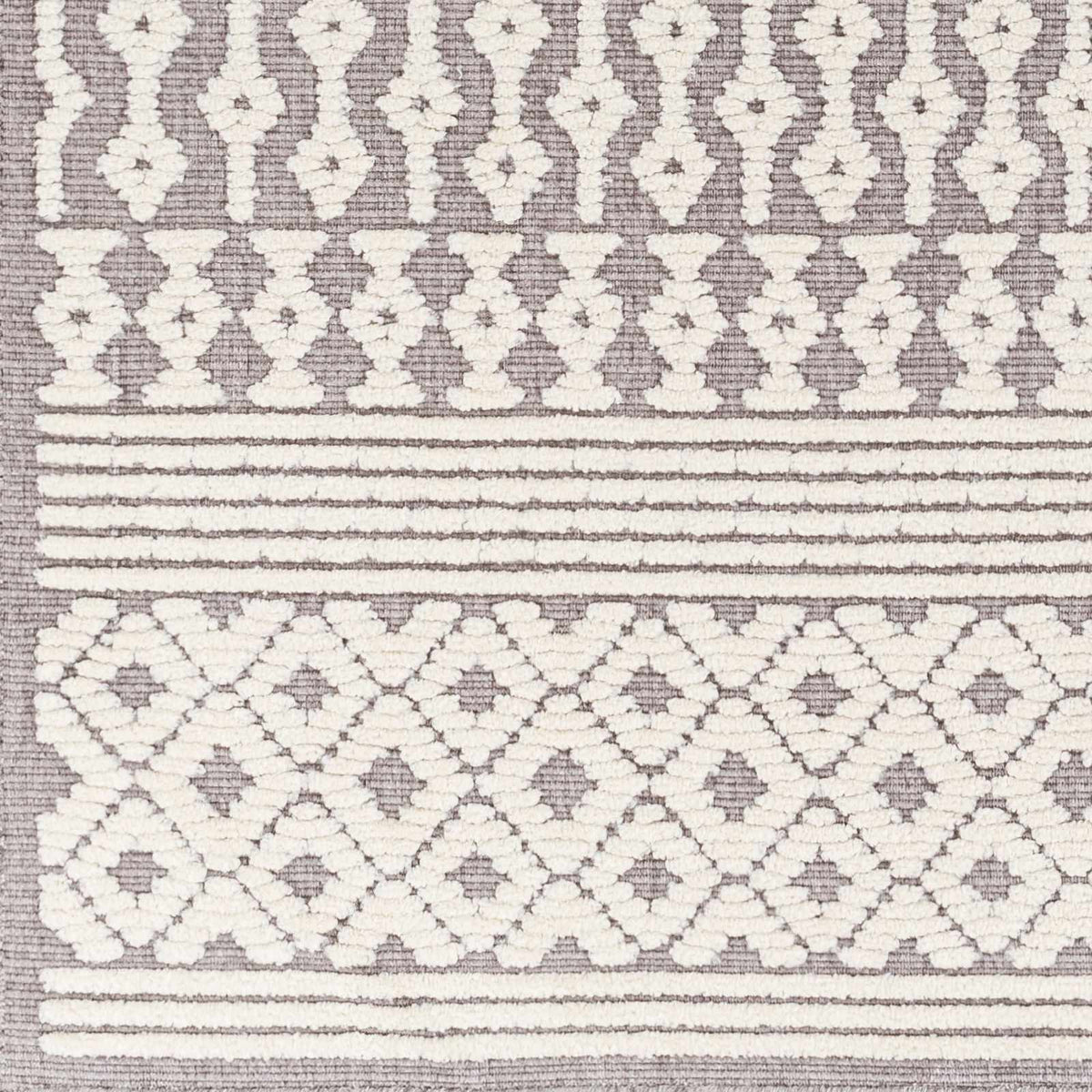 Hauteloom Drago SLYBDRAGOA3 Gray Machine Made Polypropylene Rug