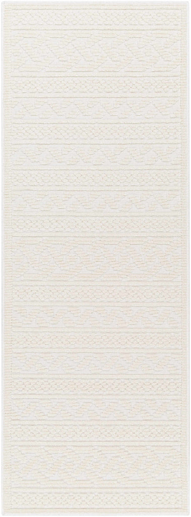 Hauteloom Fadey SLYBFADEYA1 White Machine Made Polypropylene Rug